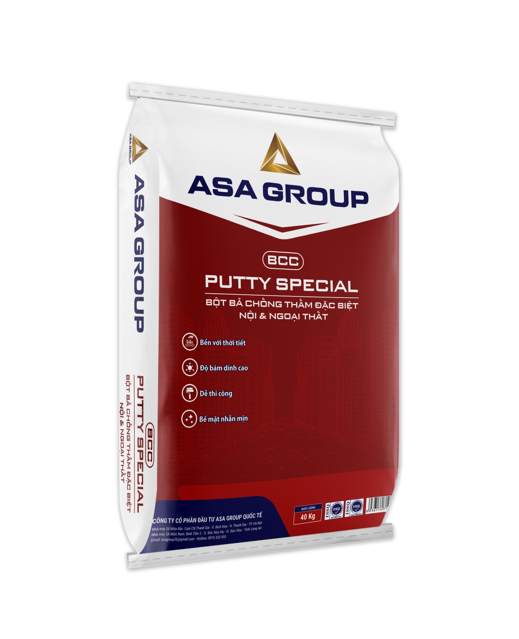 BCC - Bột bả chống thấm đặc biệt nội & ngoại thất