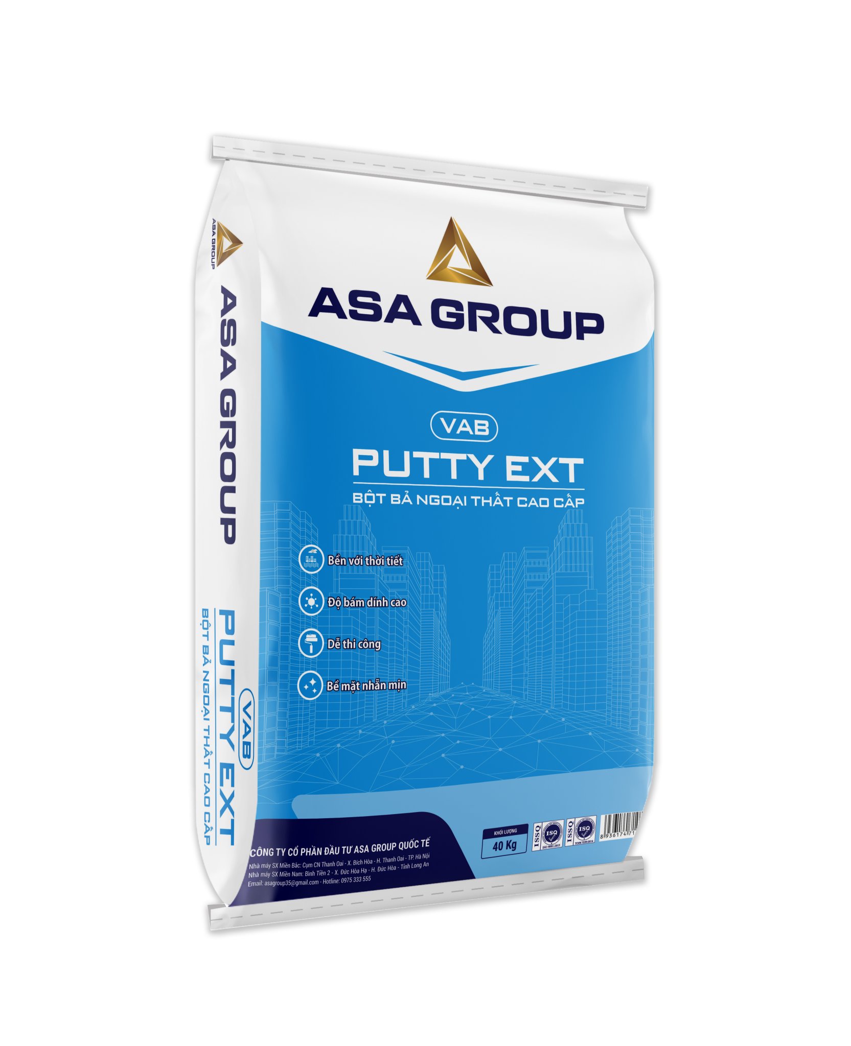 VAB - Bột bả ngoại thất cao cấp